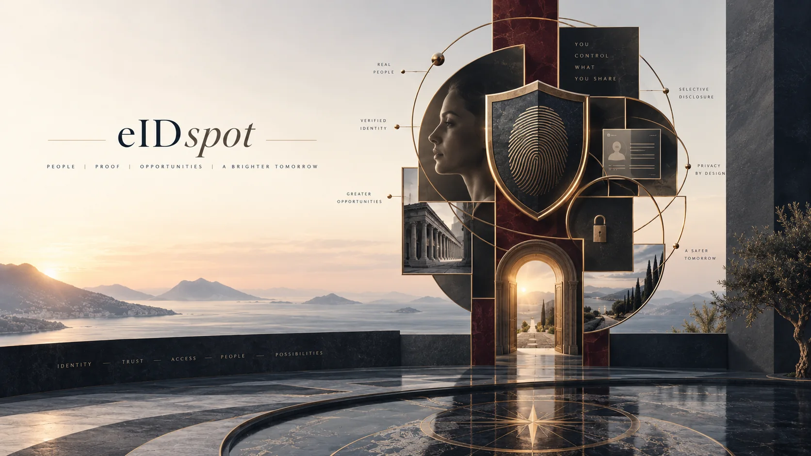 eIDspot visual representing verified identity and permission for trusted workflows