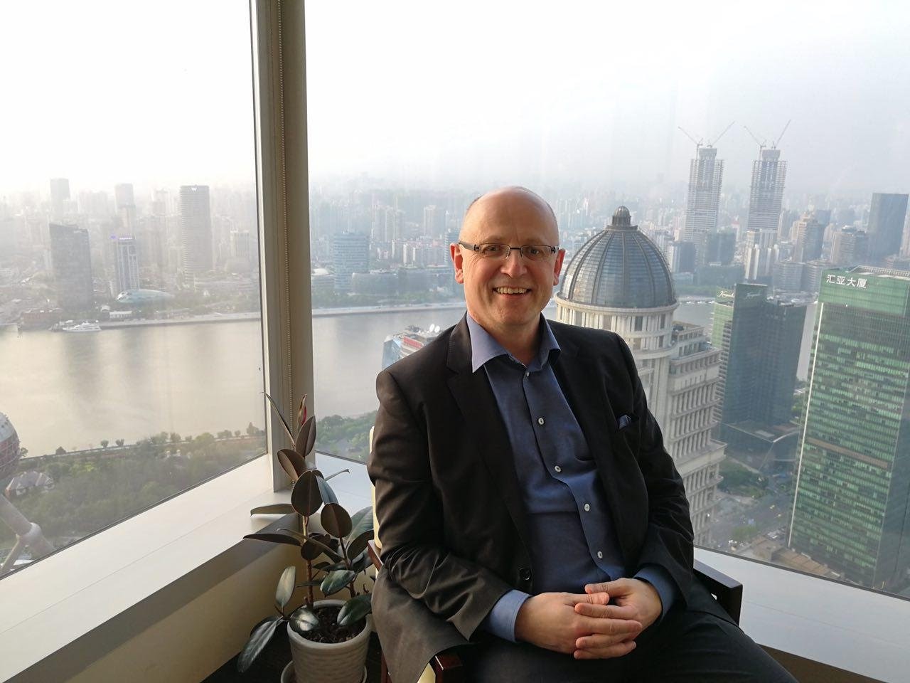 Ronny Boesing in Shanghai during the Global Graphene Developer Conference in May 2018